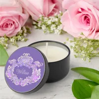 Romantic,Feminine,Personalized Mini Candle Favors