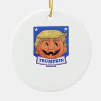 Trumpkin Classic – Funny Halloween Quote Ceramic Ornament