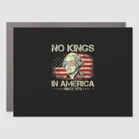 No Kings In America Since 1776 Vintage Flag Car Magnet