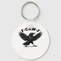 F-Caw-F Bird Lover’s Humorous Pun Stickers Essenti Keychain