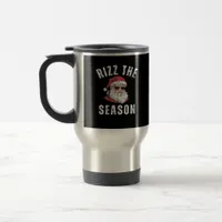 Rizz The Season Funny Santa Merry Rizzmas Rizzler  Travel Mug