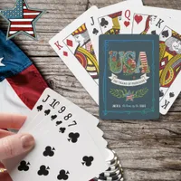 250 Years of Freedom Midnight Blue Elegant  Poker Cards