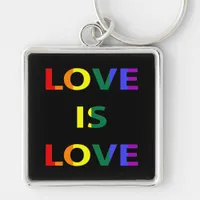 Love is Love LGBT Pride Keychain