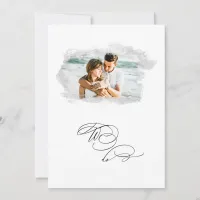 *~* Cherub Banner PHOTO AR6 RSVP +  QR Wedding  In Invitation