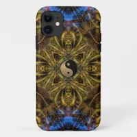 Organic Gold Yin Yang Fractal Art Custom iPhone iPhone 11 Case