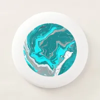  Turquoise and Teal Marble Fluid Art  Wham-O Frisbee