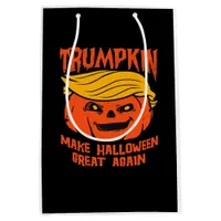 Trumpkin Halloween Pumpkin Election Medium Gift Bag
