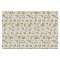 Yellow Leafy Branch Tissue Paper