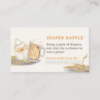 Baby Milk Bottle Beer Diaper Raffle Enclosure Card