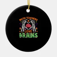 Math Brain Heart Skeleton Hand Zombie Halloween Ceramic Ornament