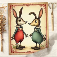 Alice Whimsical Mouse Friends Scrapbook Paper