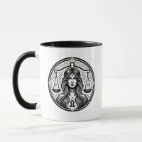 Horoscope Sign Libra Symbol and Traits Mug