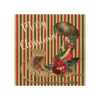 Vintage Alice Christmas Wood Wall Art