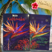 Mele Kalikimaka Bird of Paradise Hawaiian  Holiday Card