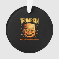Funny Usa Pumpkin Trumpkin Make Halloween Great Ag Ornament