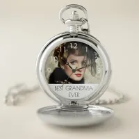 Grandmother photo best grandma ever pocket watch