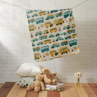 School Bus Baby Blanket