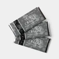 Elegant 4th Linen Wedding Anniversary Celebration Hershey Bar Favors