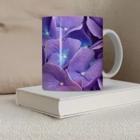 Purple Hydrangea Flowers Coffee Mug