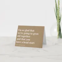 Kraft Grown Old Together Funny Birthday Card