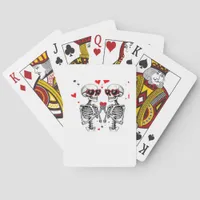 Skeleton Heart Hands Trending Modern Aesthetic Poker Cards