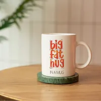  Big Fat Hug Thinking of you Watercolor Lettering Coffee Mug
