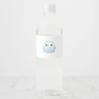 Cute Boo Design Trendy Unique Water Bottle Label