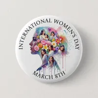 International Women's Day March 8th IWD Button
