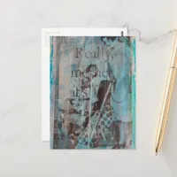 Really Mother a Vacuum Cleaning Collage Postcard