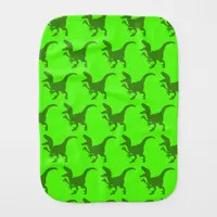 Rampaging Dinosaurs Baby Burp Cloth