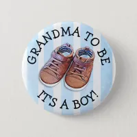 Grandma to be Baby Shower Button