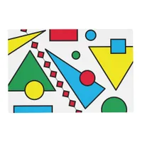 [Geometric Abstract #1] Primary Colors Laminated Placemat