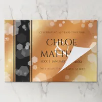 Elegant 7th 22nd 49th Copper Wedding Anniversary Paper Pad