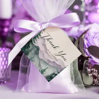 Misty Mountain Romance Wedding Thank You Favor Tags