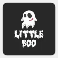 Little Boo In Halloween Cool Graphic Square Sticker