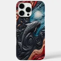 Dolphin Grace in Vibrance iPhone 16 Pro Max Case