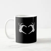 Skeleton Heart Hands Classic Coffee Mug
