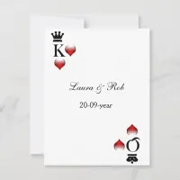 Vegas wedding rsvp cards