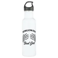 Bgm Bad Girl II Skeleton Heart Hands Edgy Vibe Stainless Steel Water Bottle
