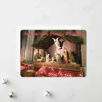 Spanish Merry Christmas from NYC Nativity Scene Holiday Card