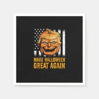 Funny Usa Trumpkin Make Halloween Great Again Napkins