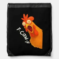 F-Caw-F Chicken Retro Classic Drawstring Bag
