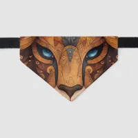 Fantastic Lion Face Pet Bandana Collar