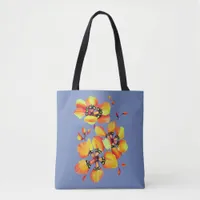 Tropical Flower Bouquet Fashionista Tote Bag