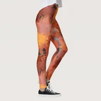 Trendy Abstract Watercolor Art Leggings