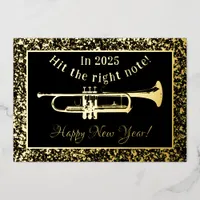 Trumpet  Hit the right note 2025 Greetings Card