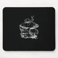 Cottagecore Aesthetic Mushroom Snail Fungi Goblinc Mouse Pad