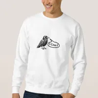 F-Caw-F Funny Crow Raven Pun F-Off Subtle F-Bomb Sweatshirt