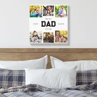 Best Father Ever | Father's Day 6 Photo Collage Canvas Print