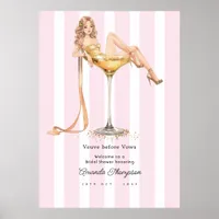 Veuve Before Vows Champagne Bridal Shower Welcome Poster